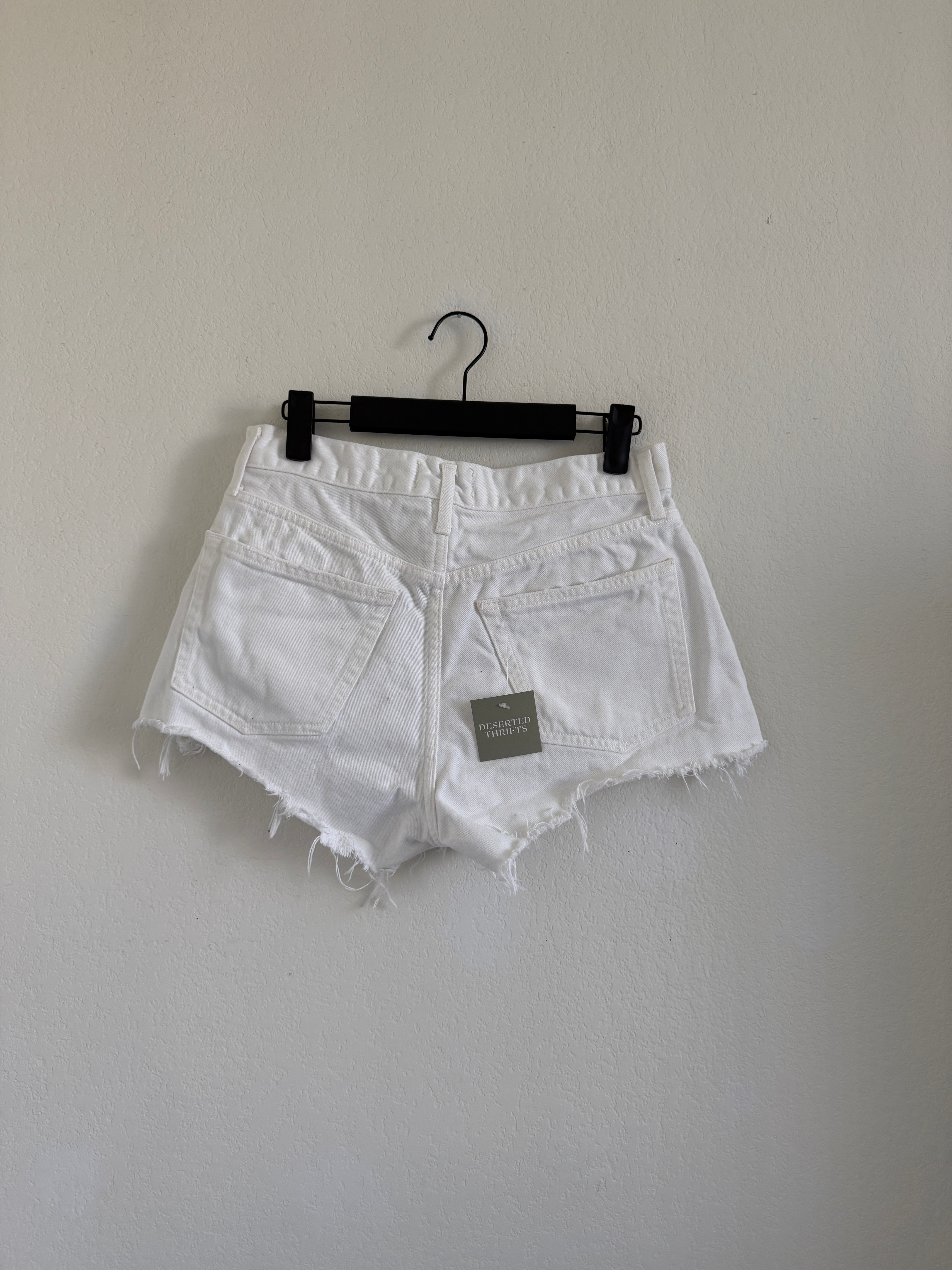 Agolde White Shorts (28