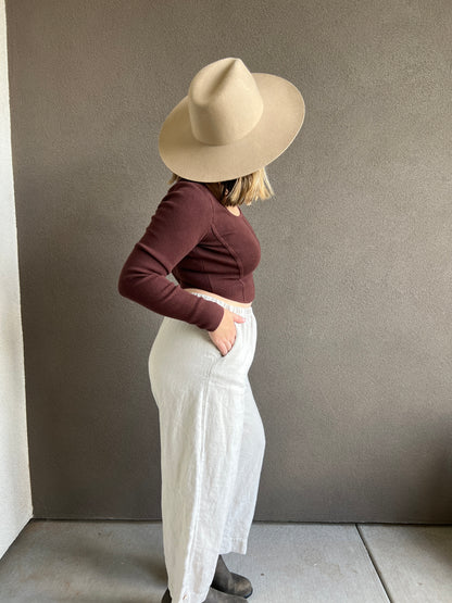 Vintage Linen Easy Pants (M)