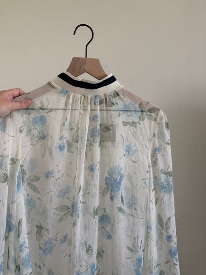 Sheer Long Sleeve Blouse (S)