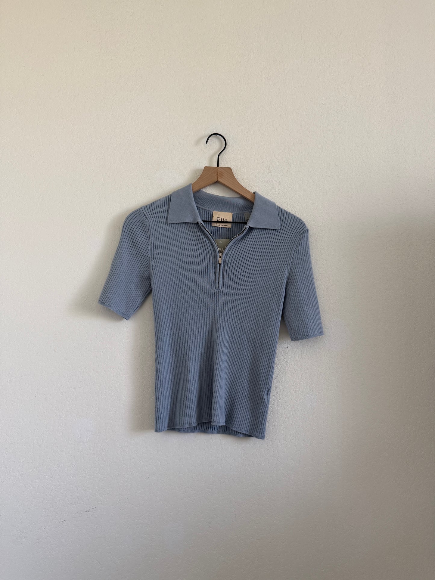 Blue Zip Up Top (S)