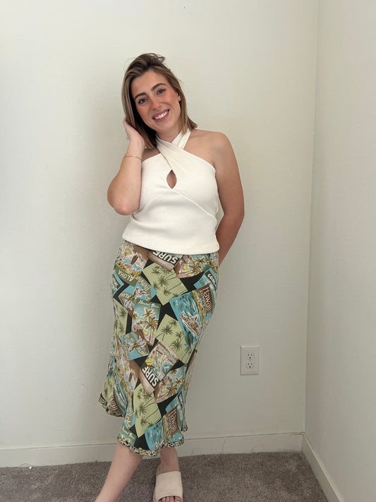 John in Hawaii Silk Skirt (S)
