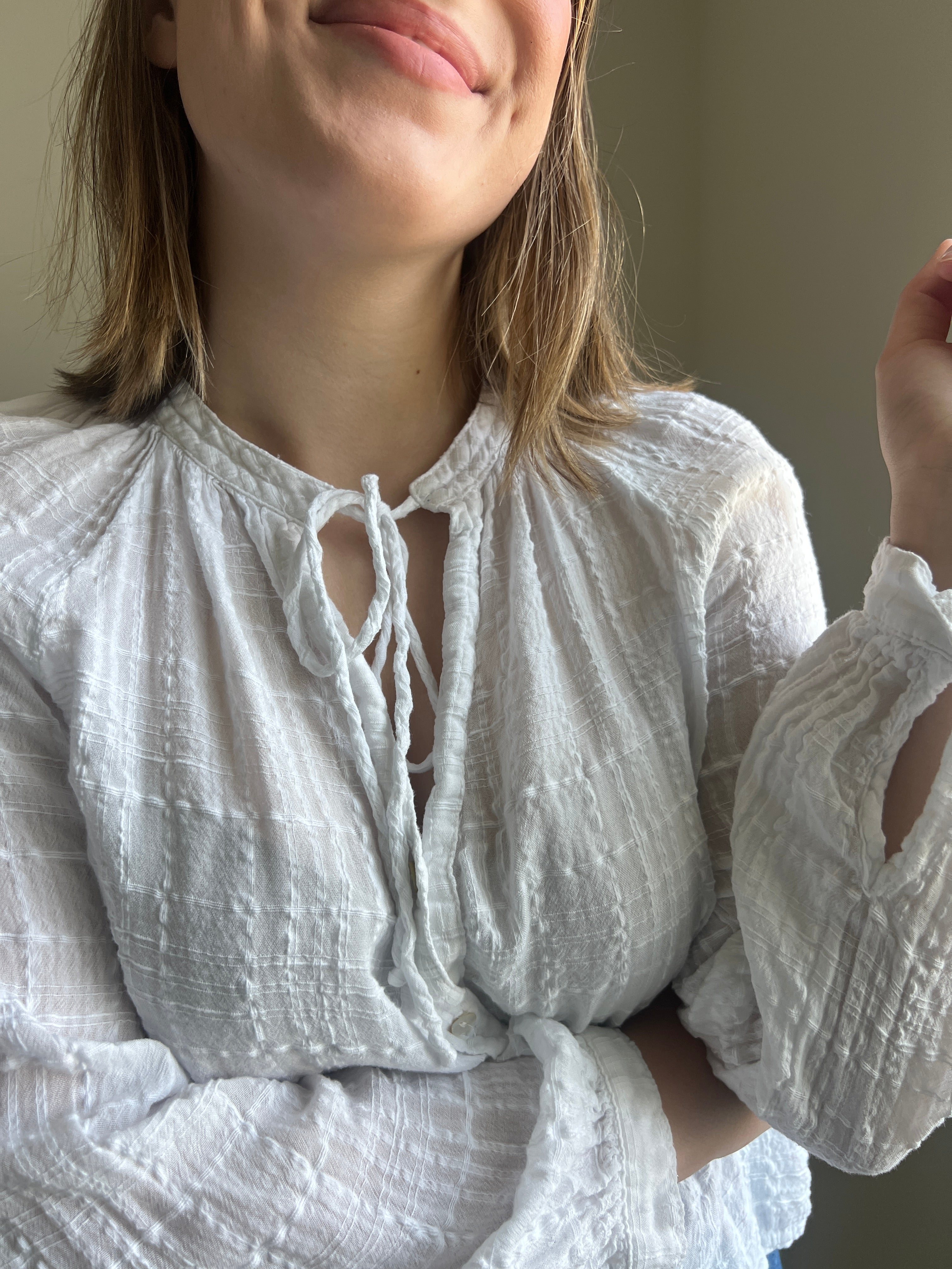 Bella Dahl Sheer Button Up (S)