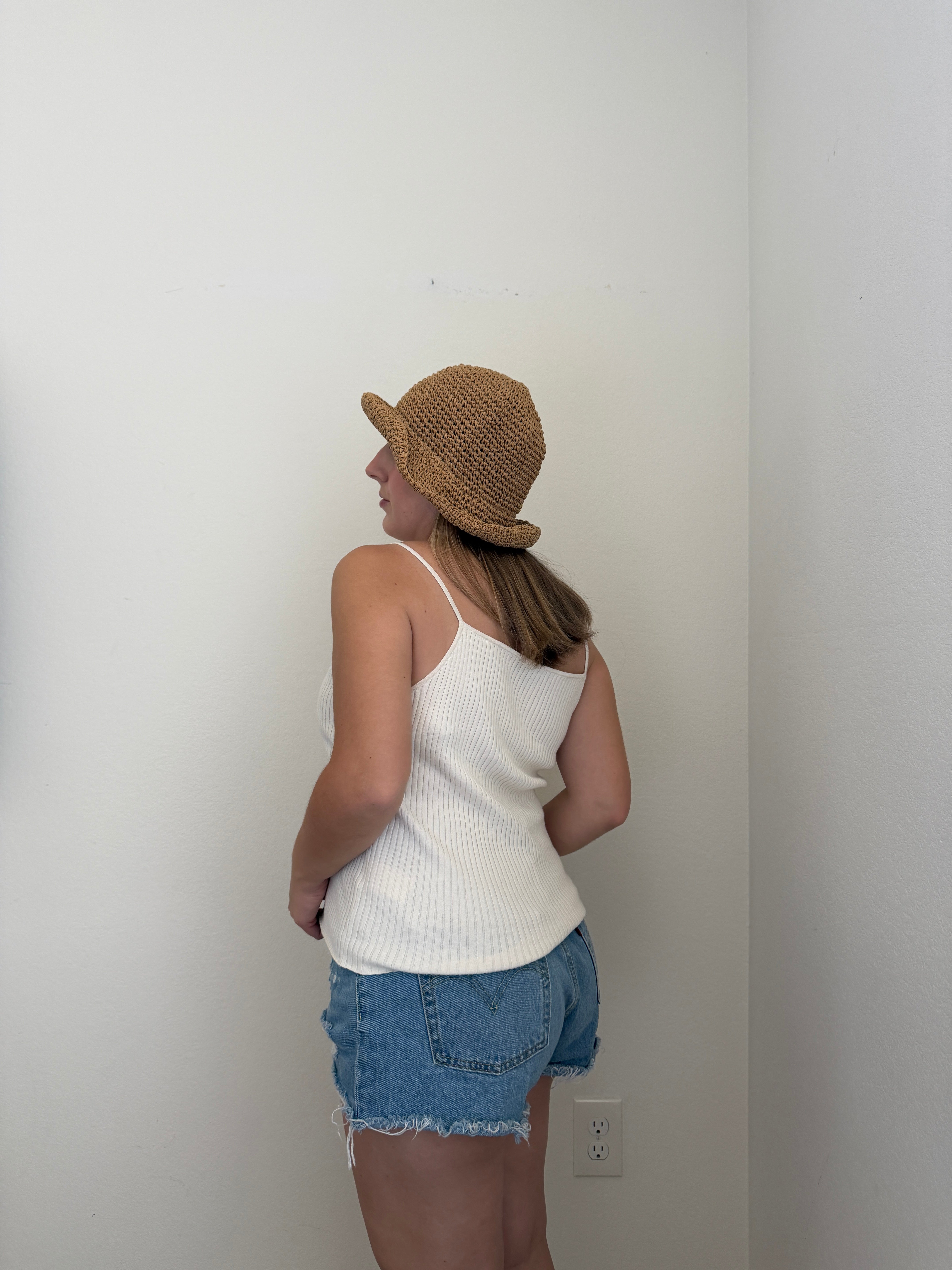 Ribbed White Tank (M)
