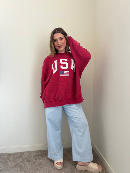 Blue Striped Wide Leg (12)