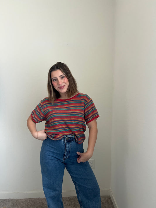 Liz Claiborne Striped Top (M)
