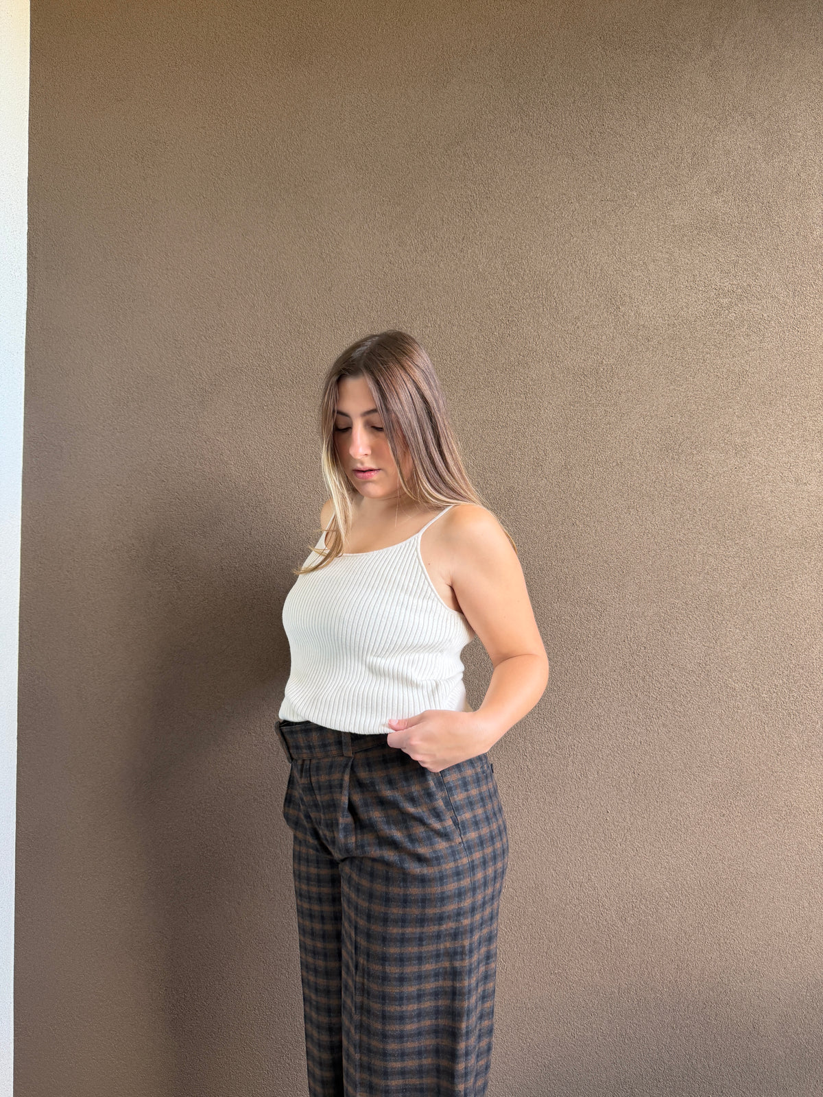 Ribbed White Tank (M)