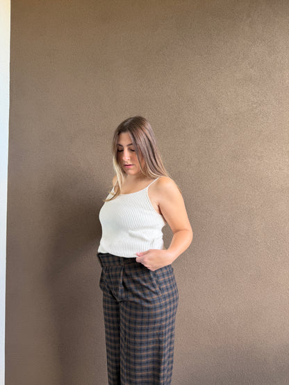 Ribbed White Tank (M)