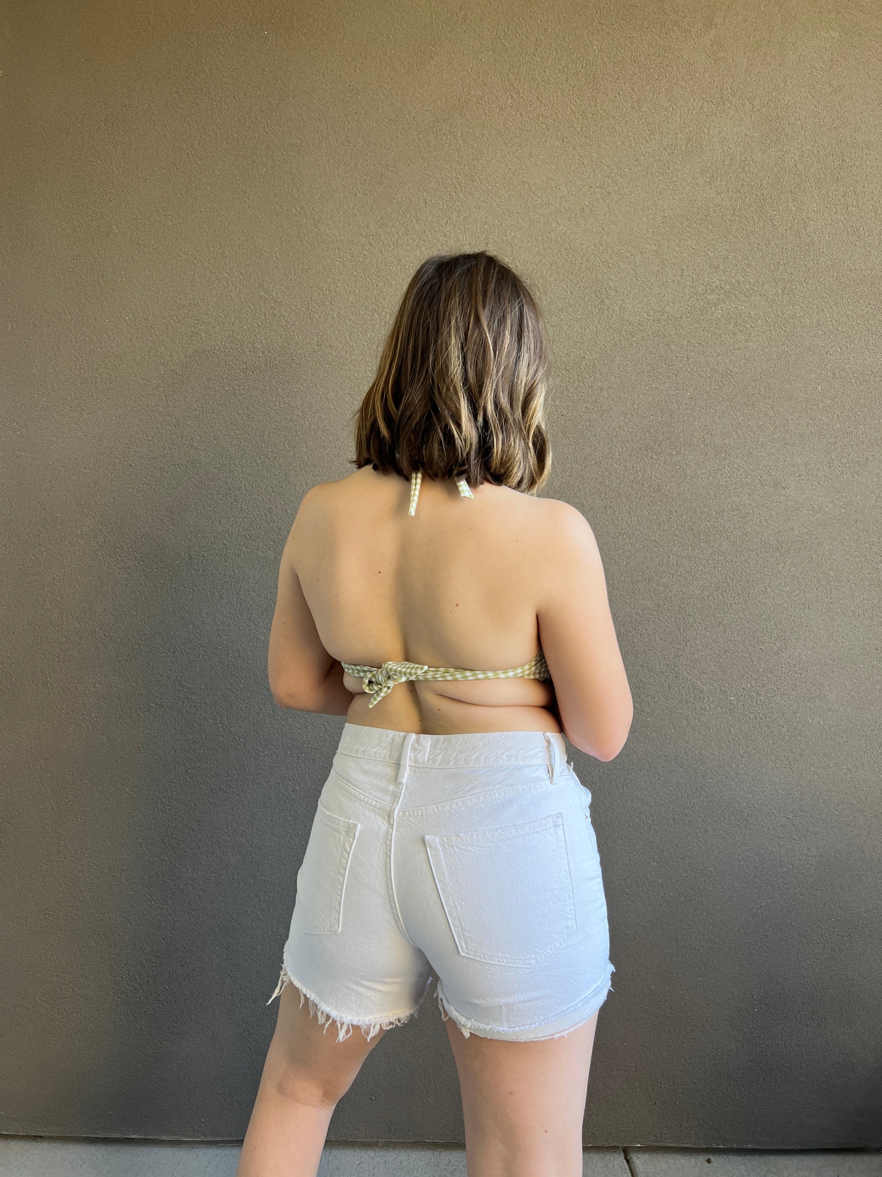 Cream Frame Denim Short (26)