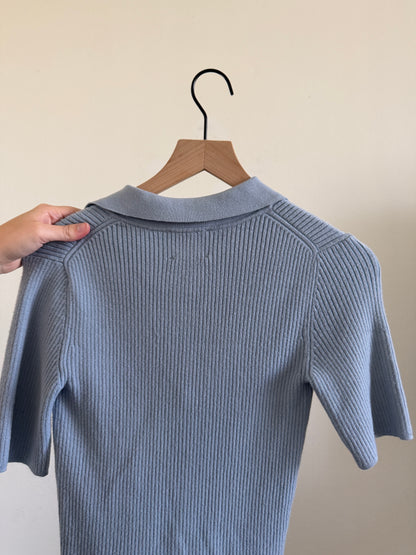 Blue Zip Up Top (S)