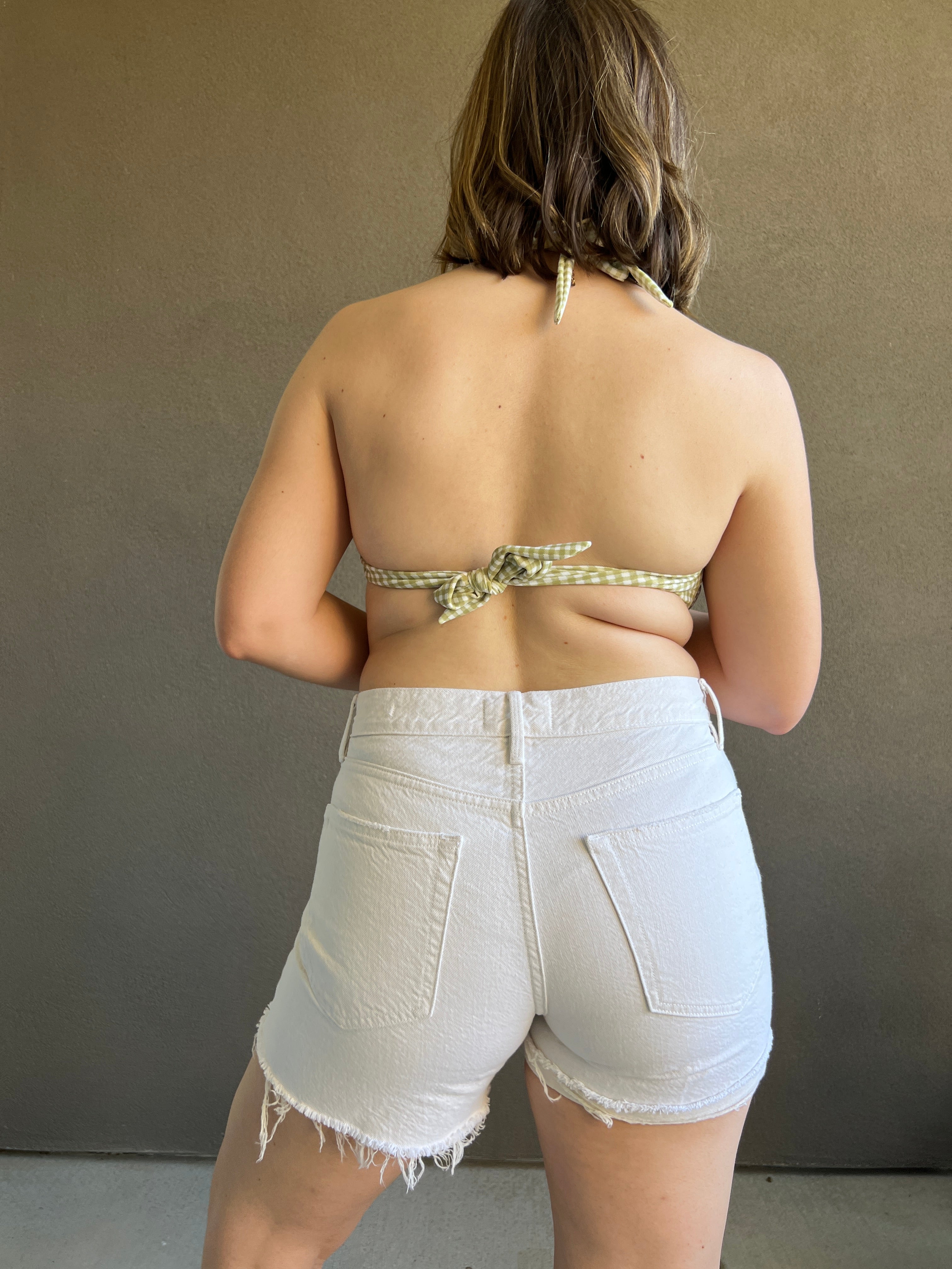 Cream Frame Denim Short (26)