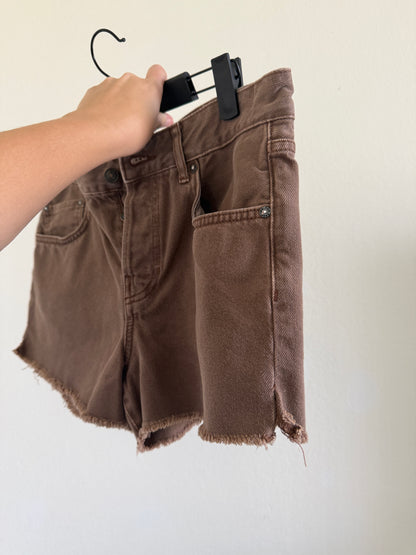 Brown Denim Shorts (29)