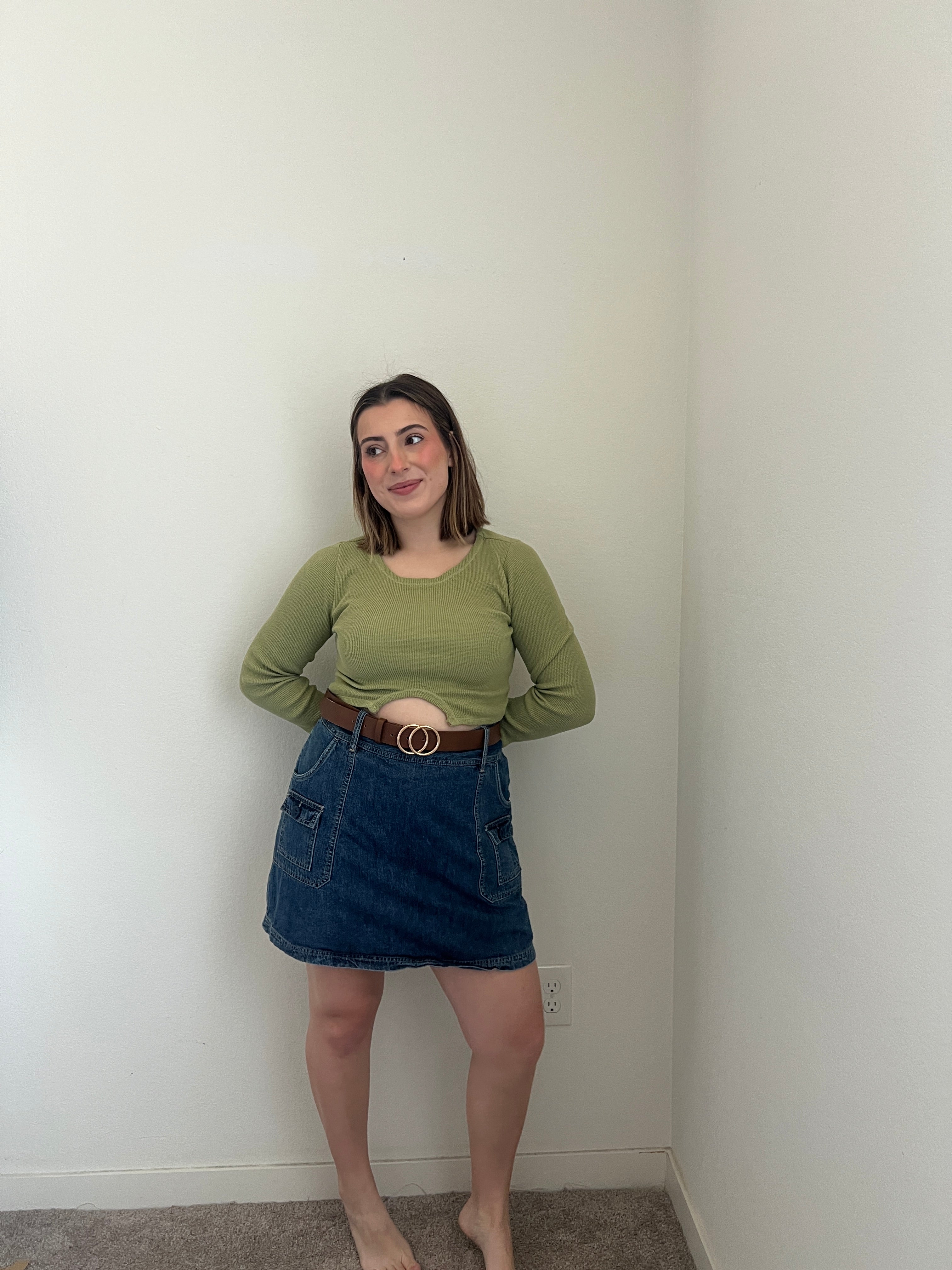 Denim Cargo Skirt (12)