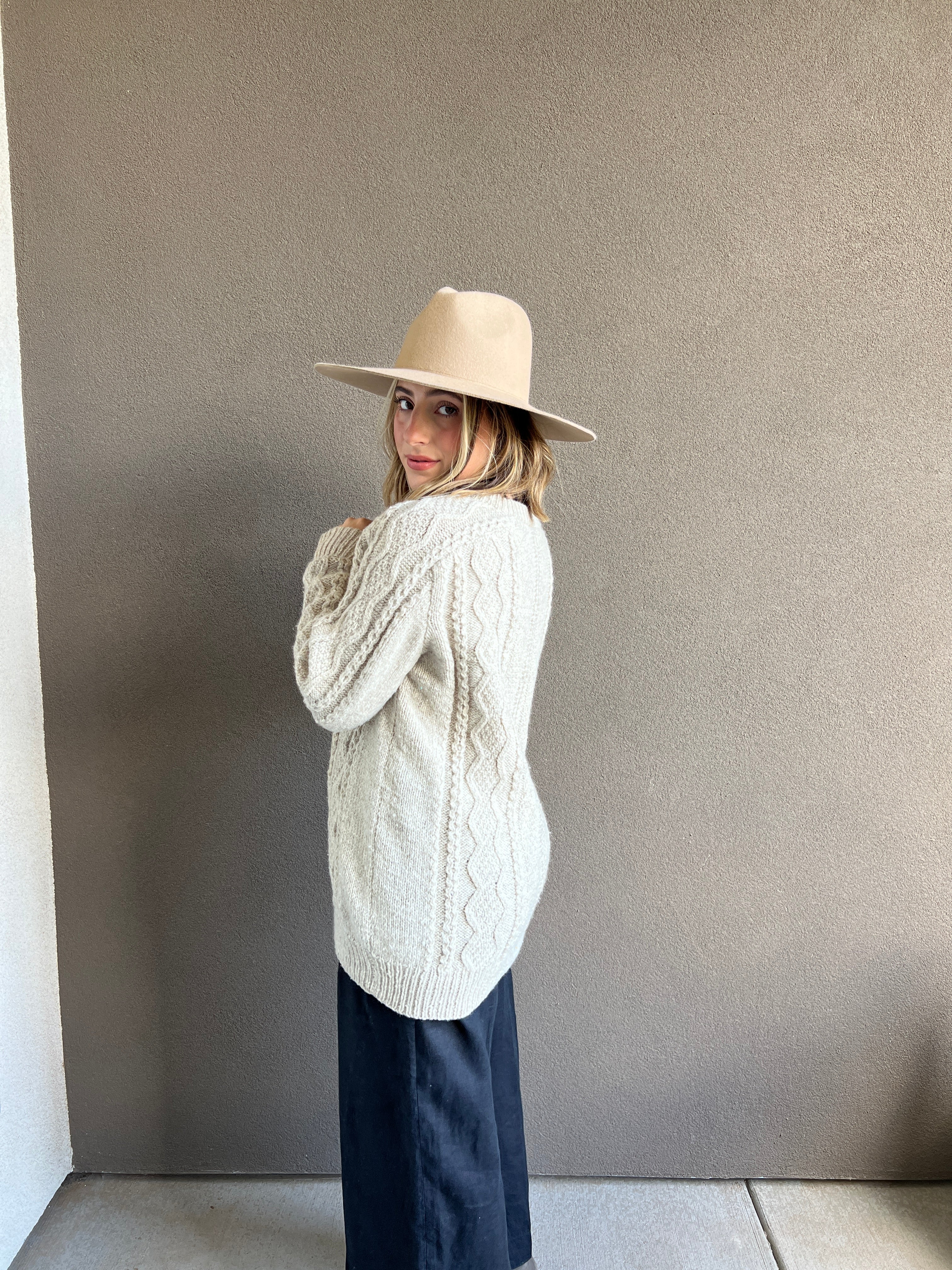Fisherman Knit Sweater (M)