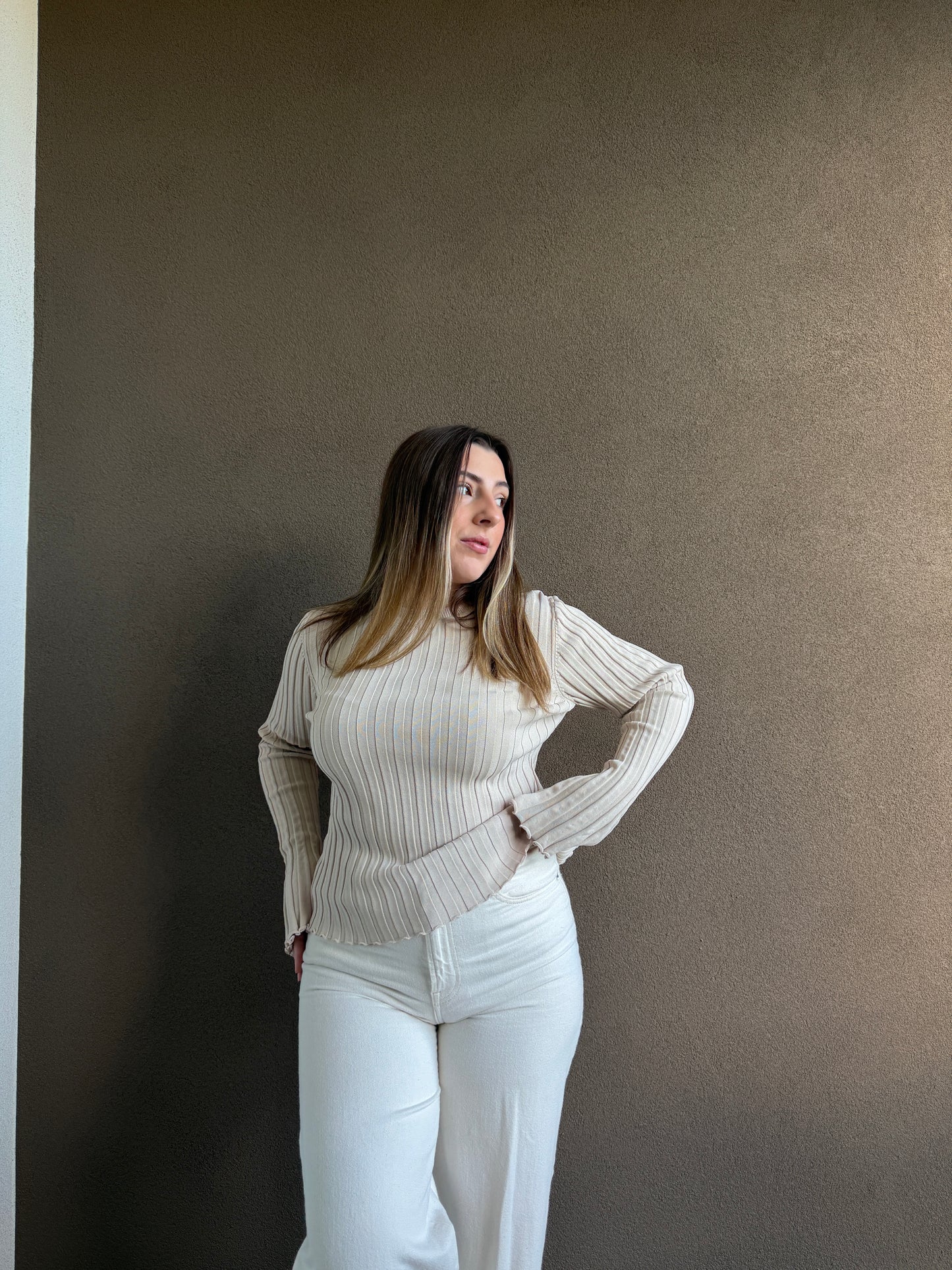 Dissh Ribbed Long Sleeve (M)