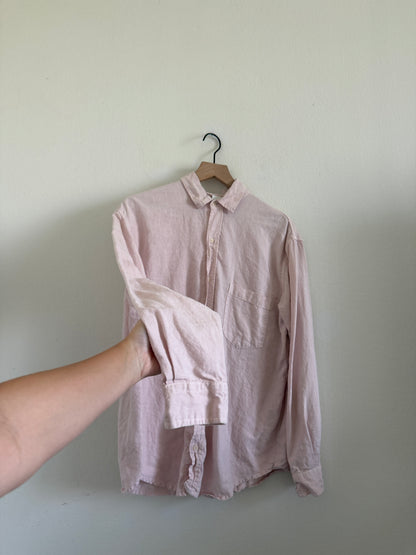 Pink Hemp Button Up(S)