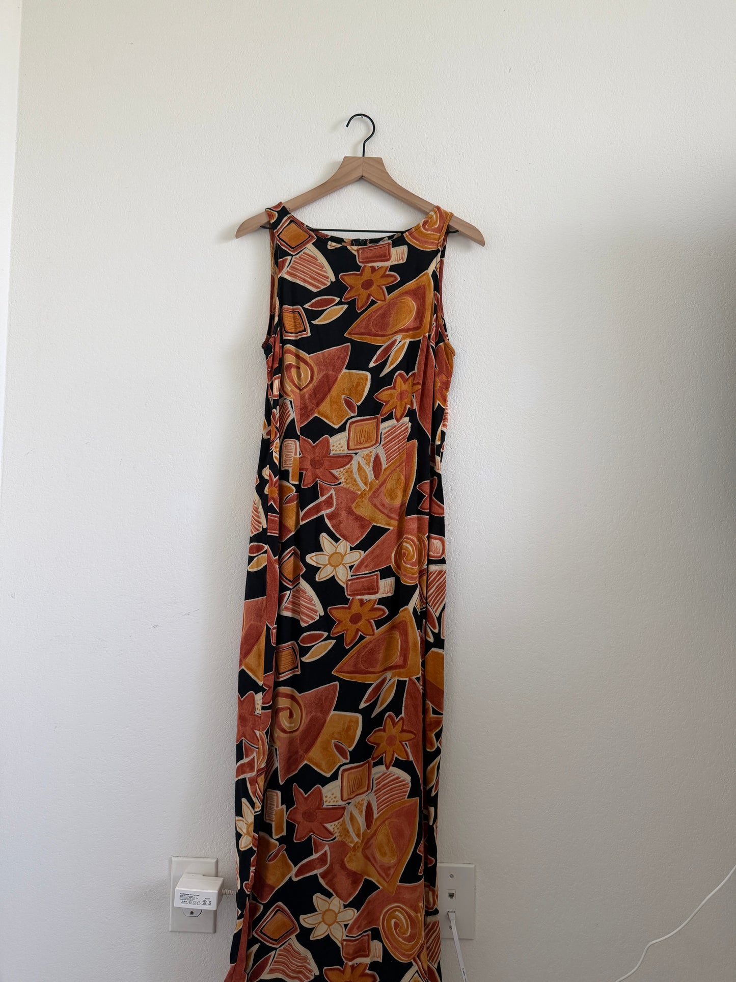 Burnt Orange Maxi Dress (12)