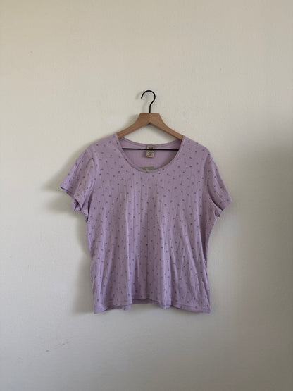 Lavender Floral Top (L)