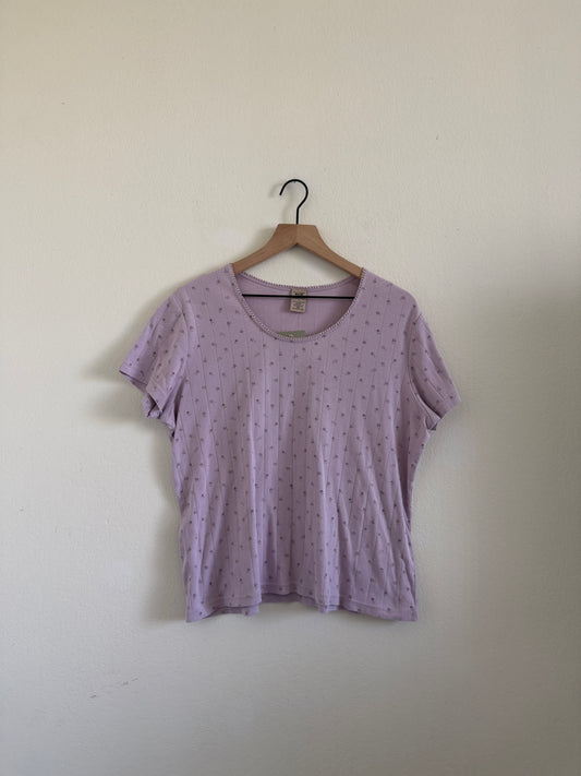 Lavender Floral Top (L)