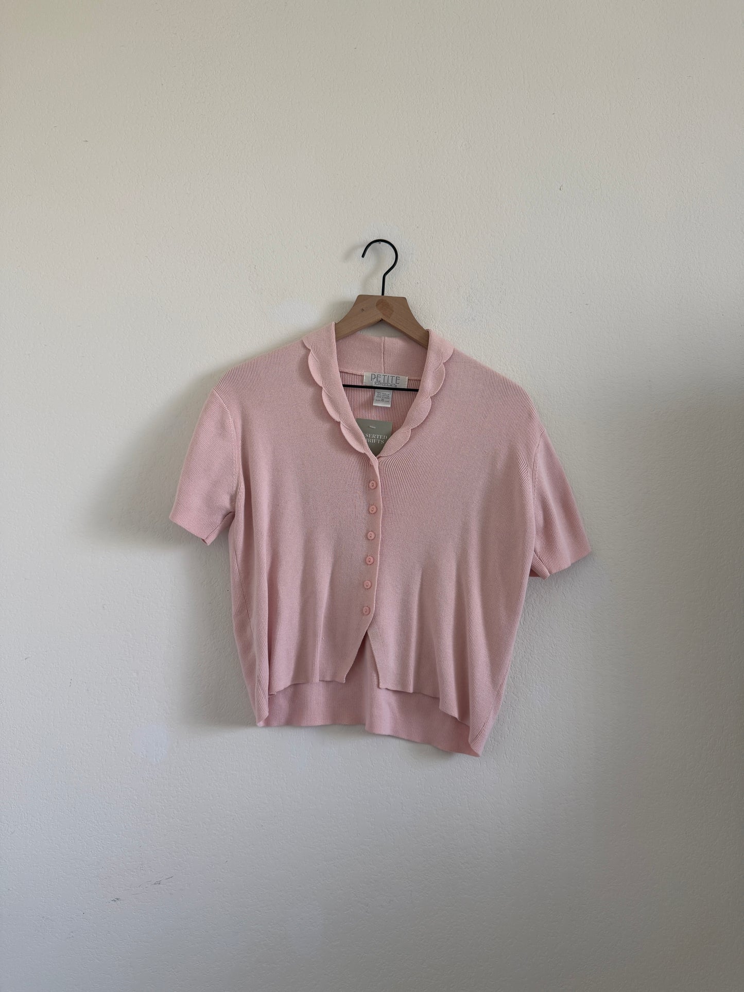 Pink Sweater Cardi Top (M)