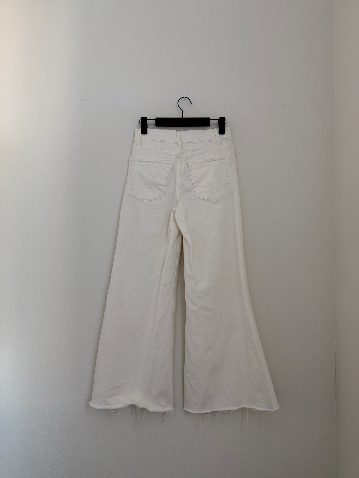 Frame White Crop Wide Leg (27"w)