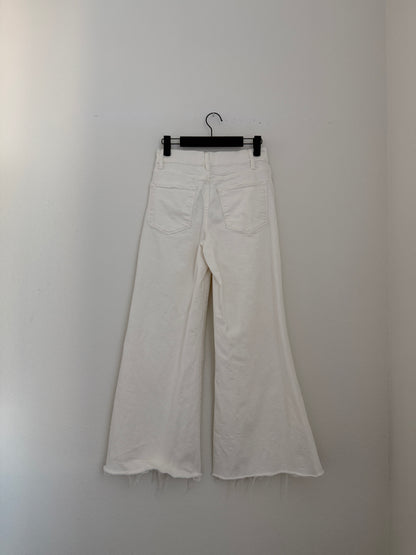 Frame White Crop Wide Leg (27"w)