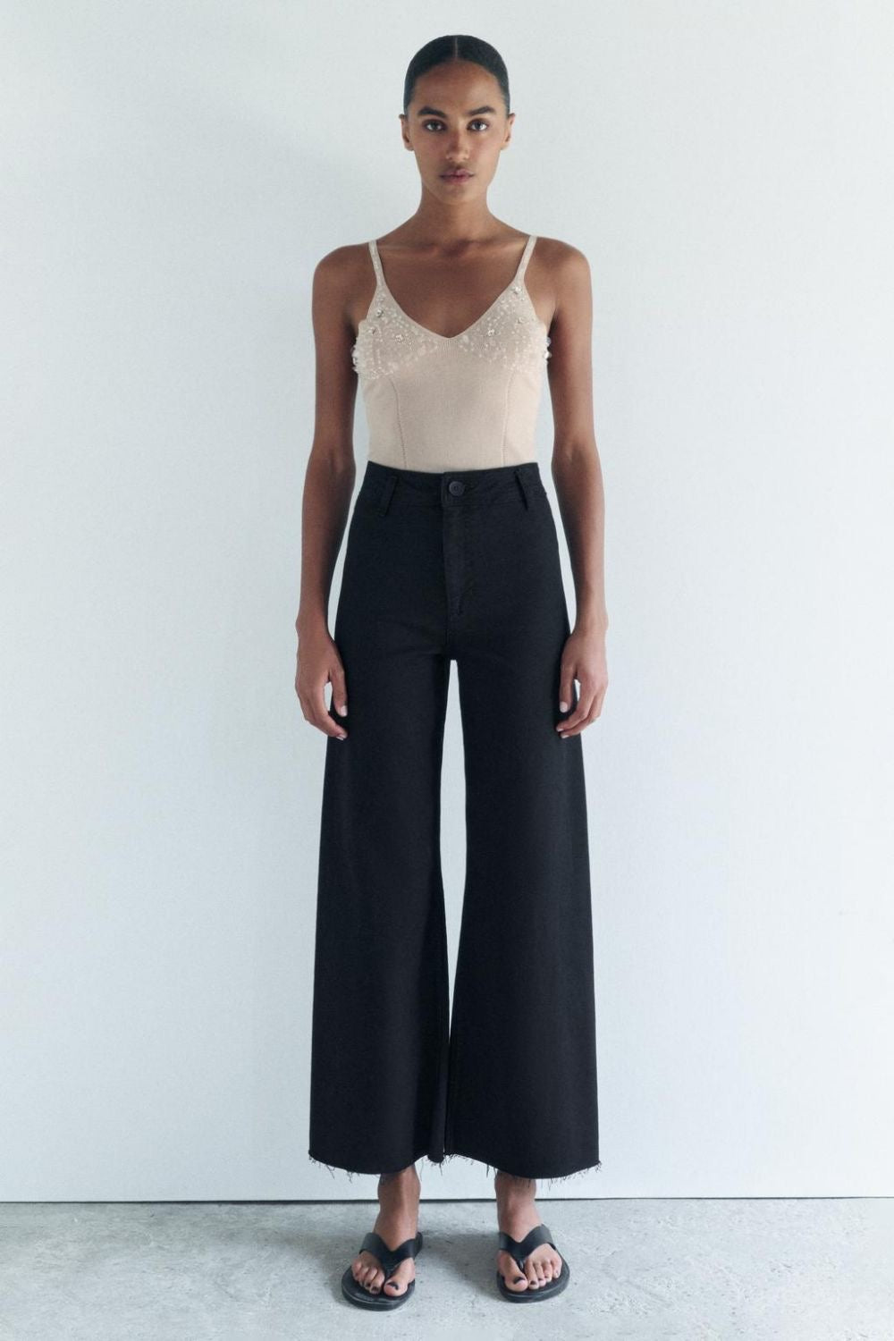 Black Zara Marine Straight Jeans (4)