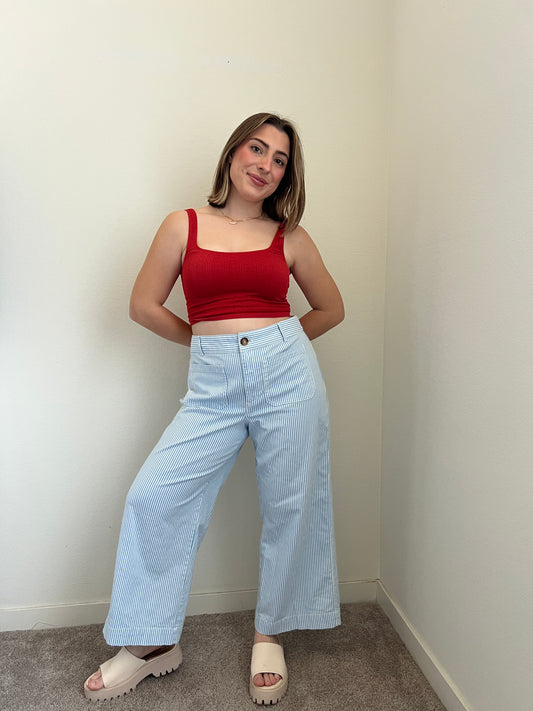 Blue Striped Wide Leg (12)