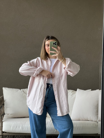 CP Shades Pink Button Up (S)