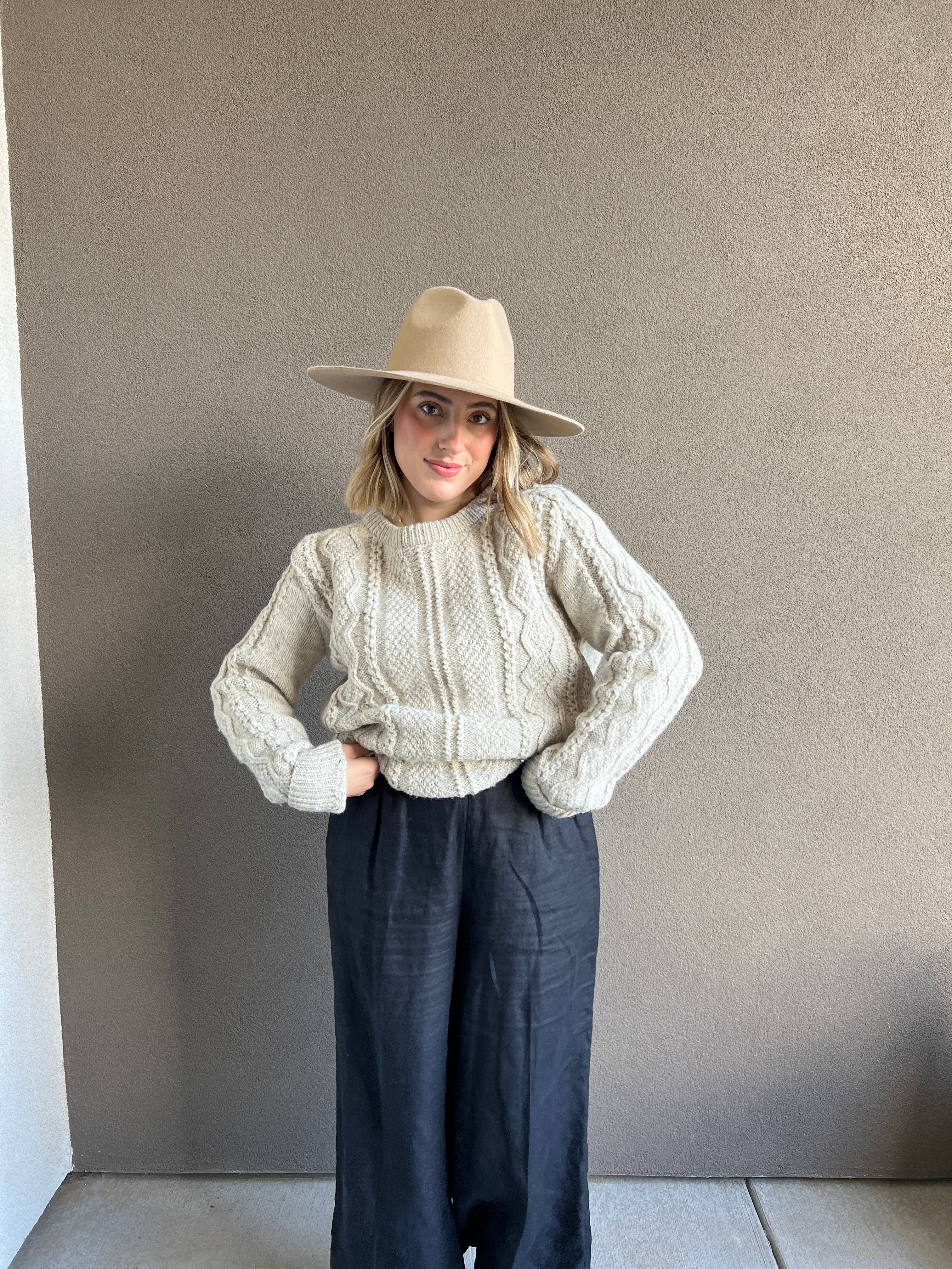 Fisherman Knit Sweater (M)