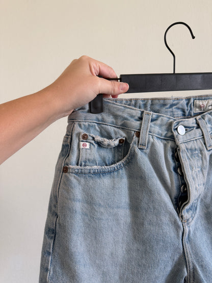 Light Wash AG Denim Shorts (28"w)