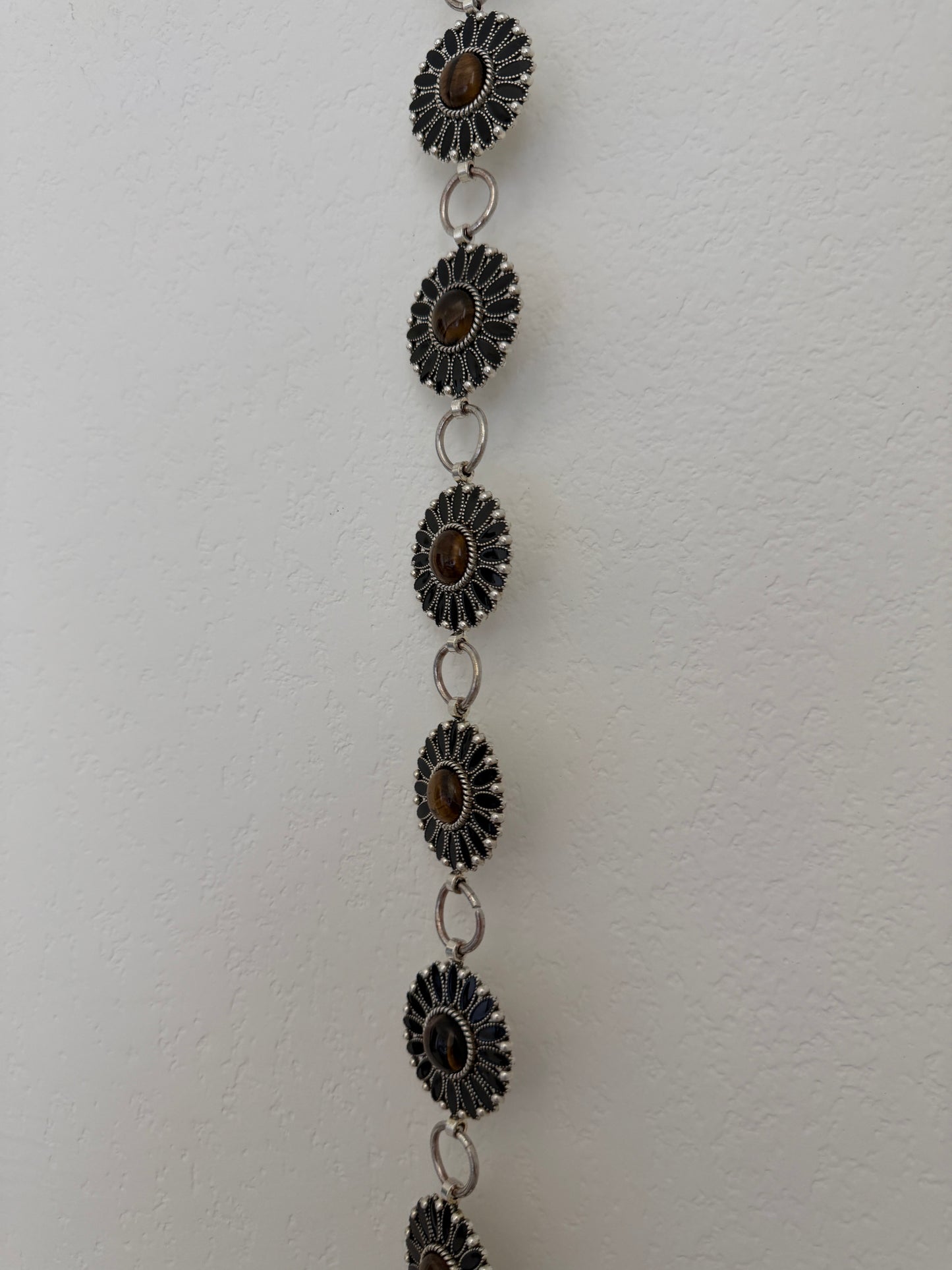 Concho Stone Metal Belt