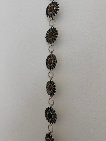Concho Stone Metal Belt