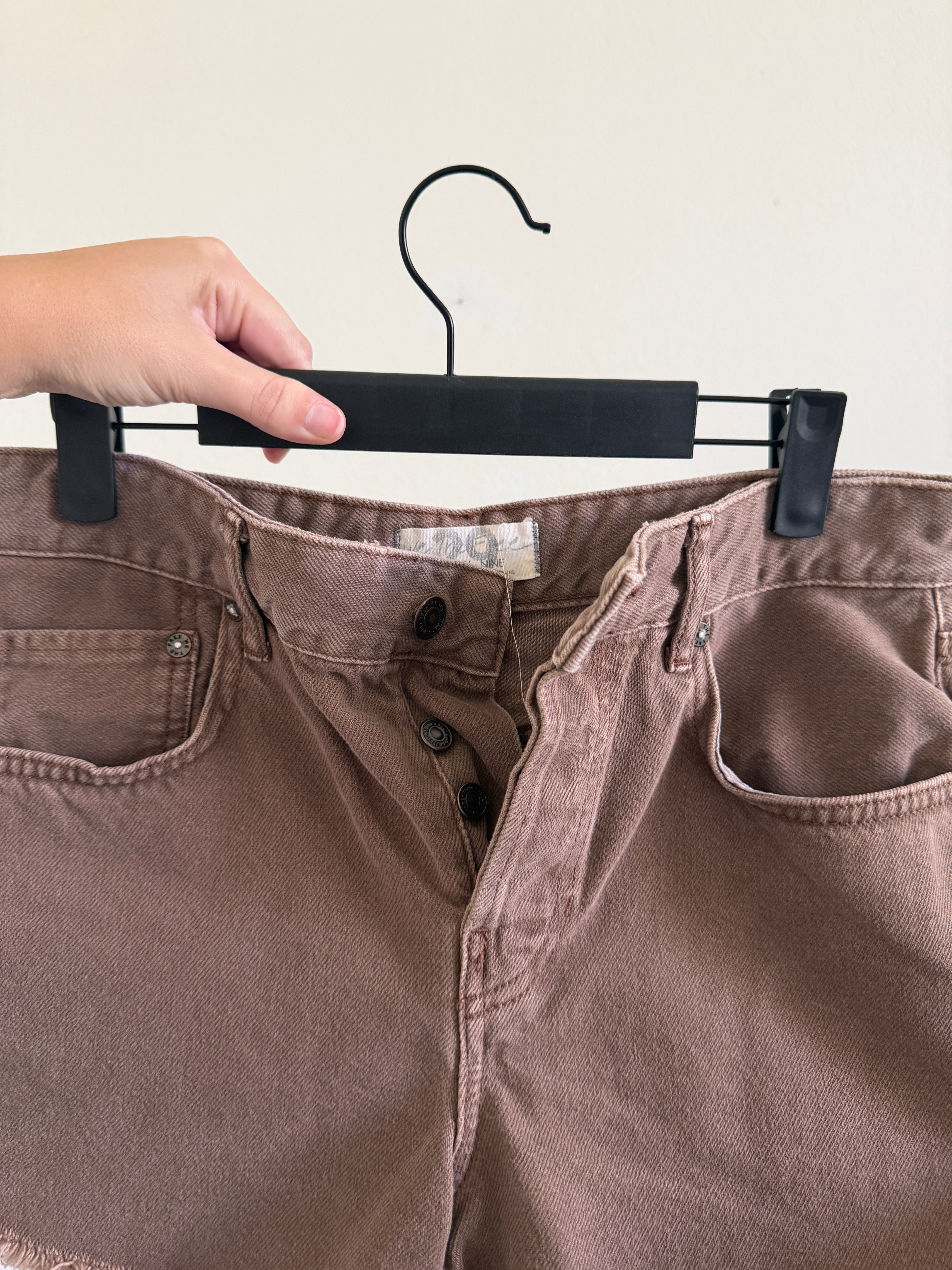 Brown Denim Shorts (29)