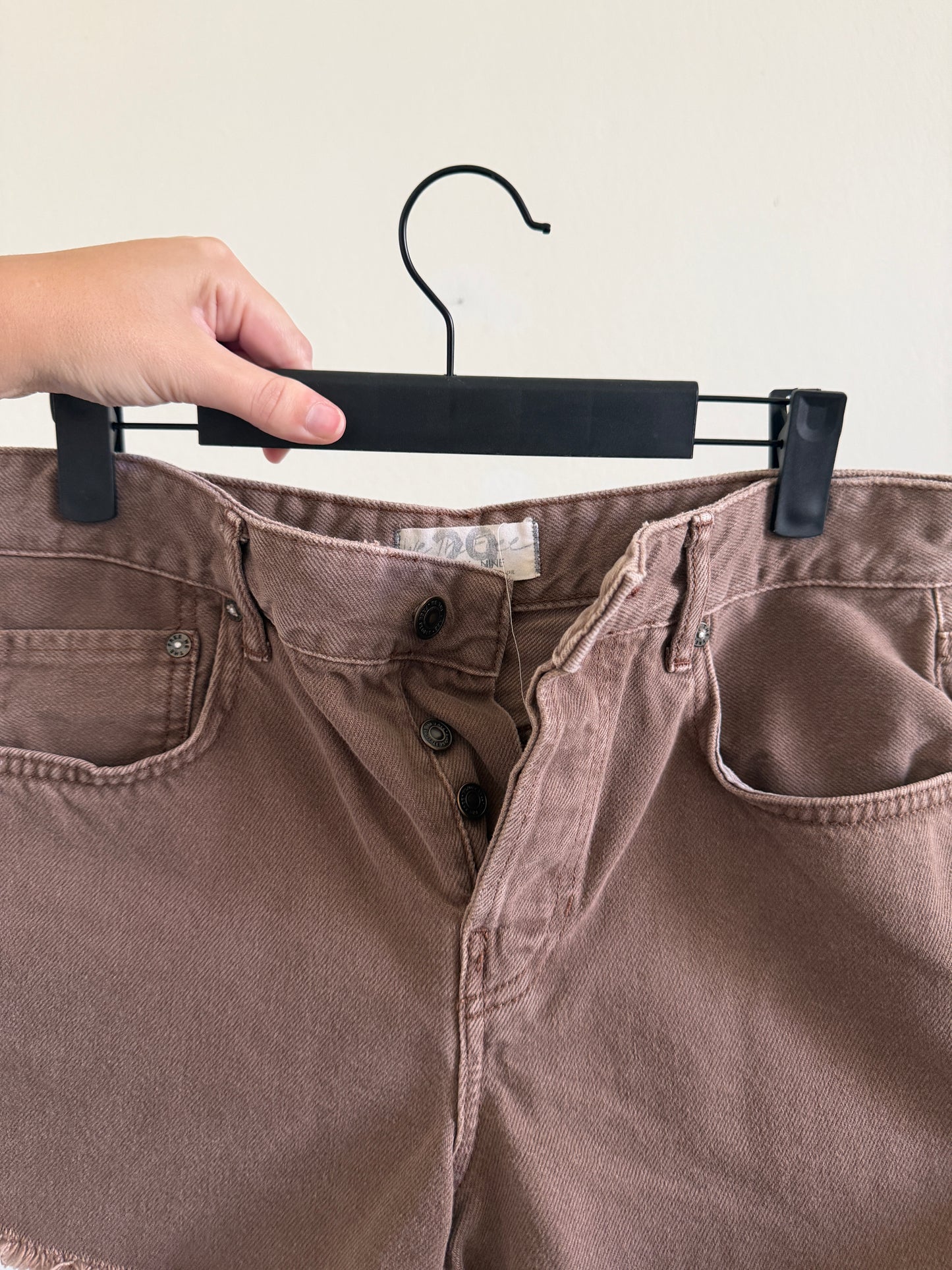 Brown Denim Shorts (29)