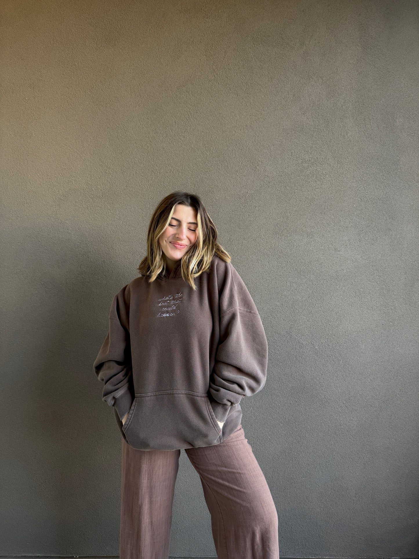 'what's the best that could happen' Original Hoodie (XL)