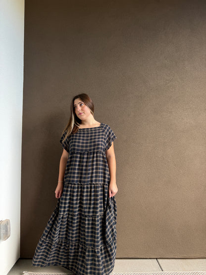 Plaid Maxi Dress (XL)