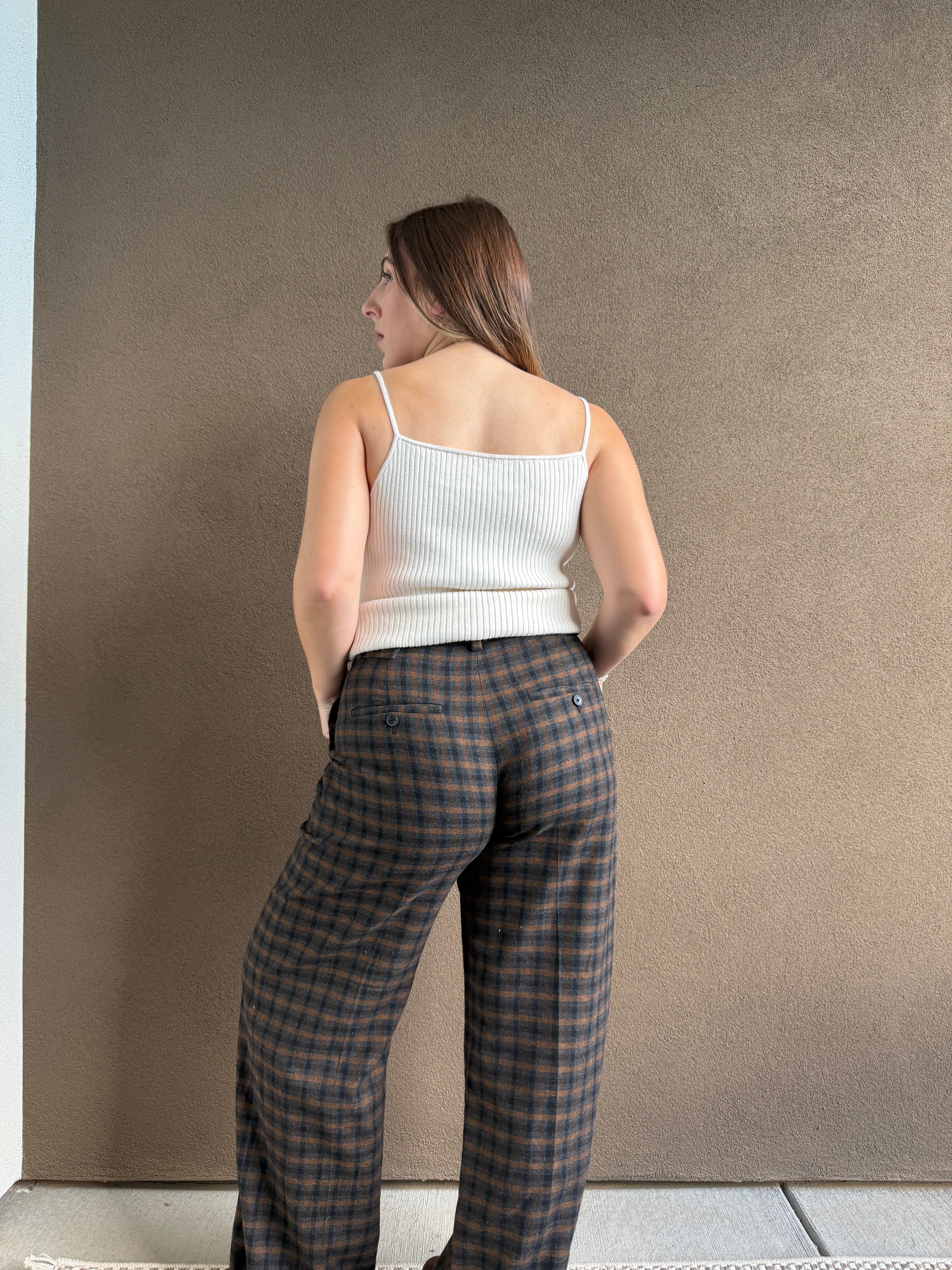 Vince Plaid Trousers (4)