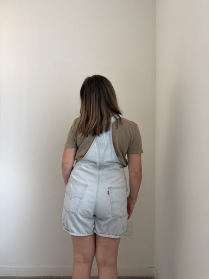 Levi's Light Wash Shortalls (M)