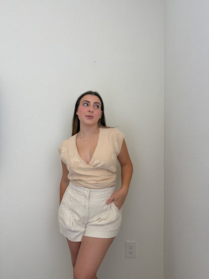 Vintage Pure Silk Wrap Top (12)