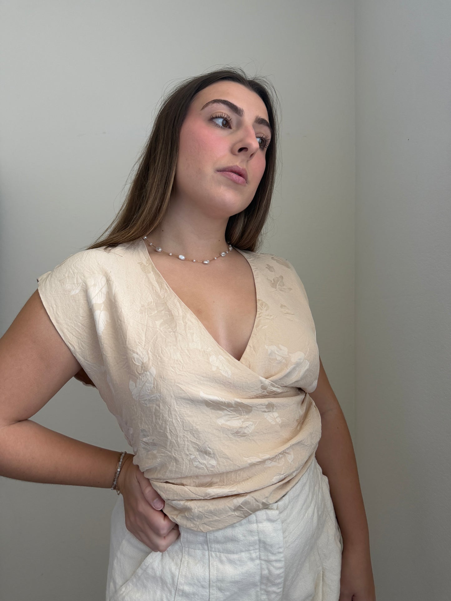 Vintage Pure Silk Wrap Top (12)