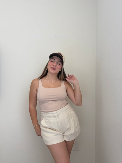 Nude Square Neck Bodysuit (S)