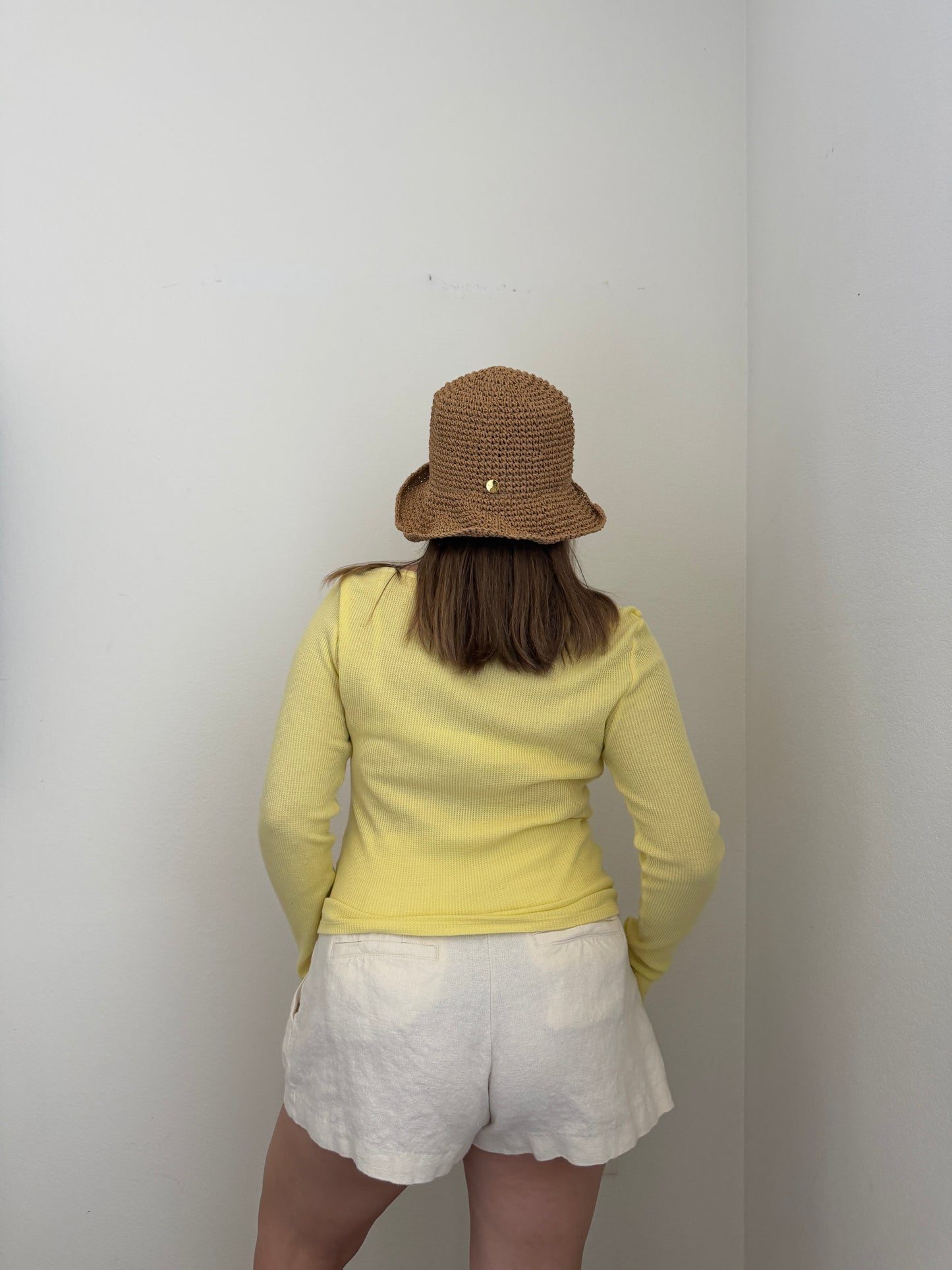 Yellow Waffle Longsleeve (M)