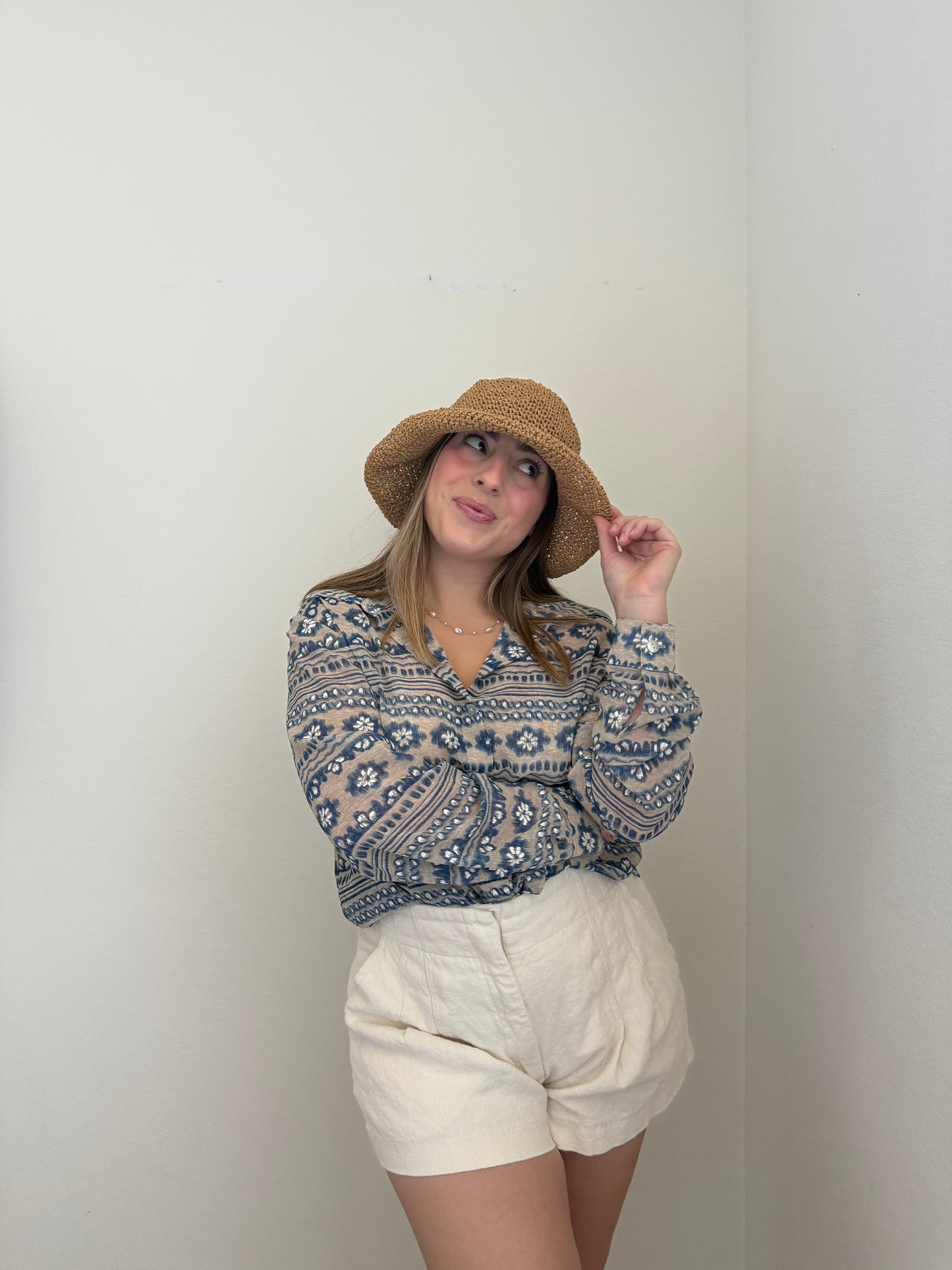 Sheer Floral Button Up (12)