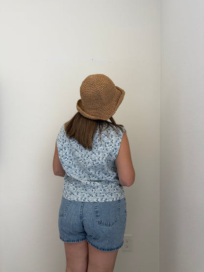 Two-Tone Floral Vest (14)