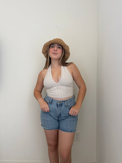 Plaid Halter Set (S)