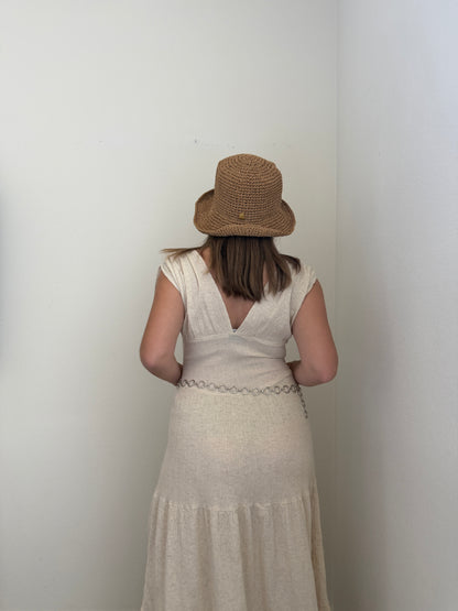 Linen Blend Midi Dress (6)