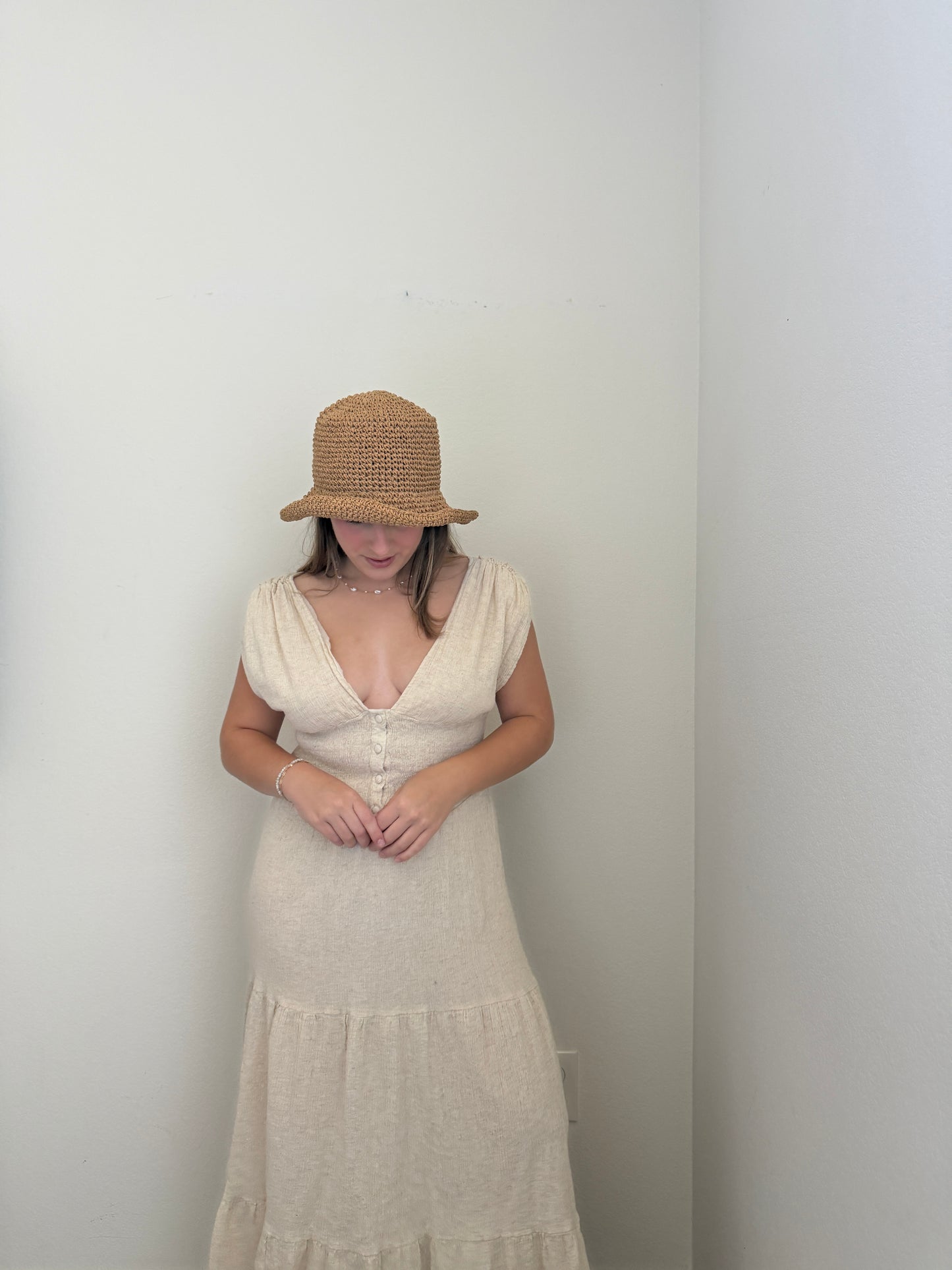 Linen Blend Midi Dress (6)