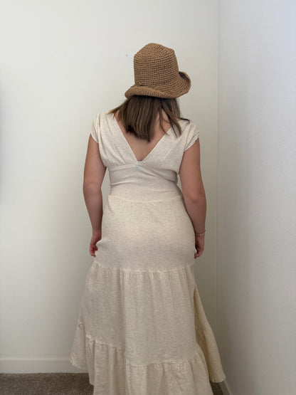 Linen Blend Midi Dress (6)