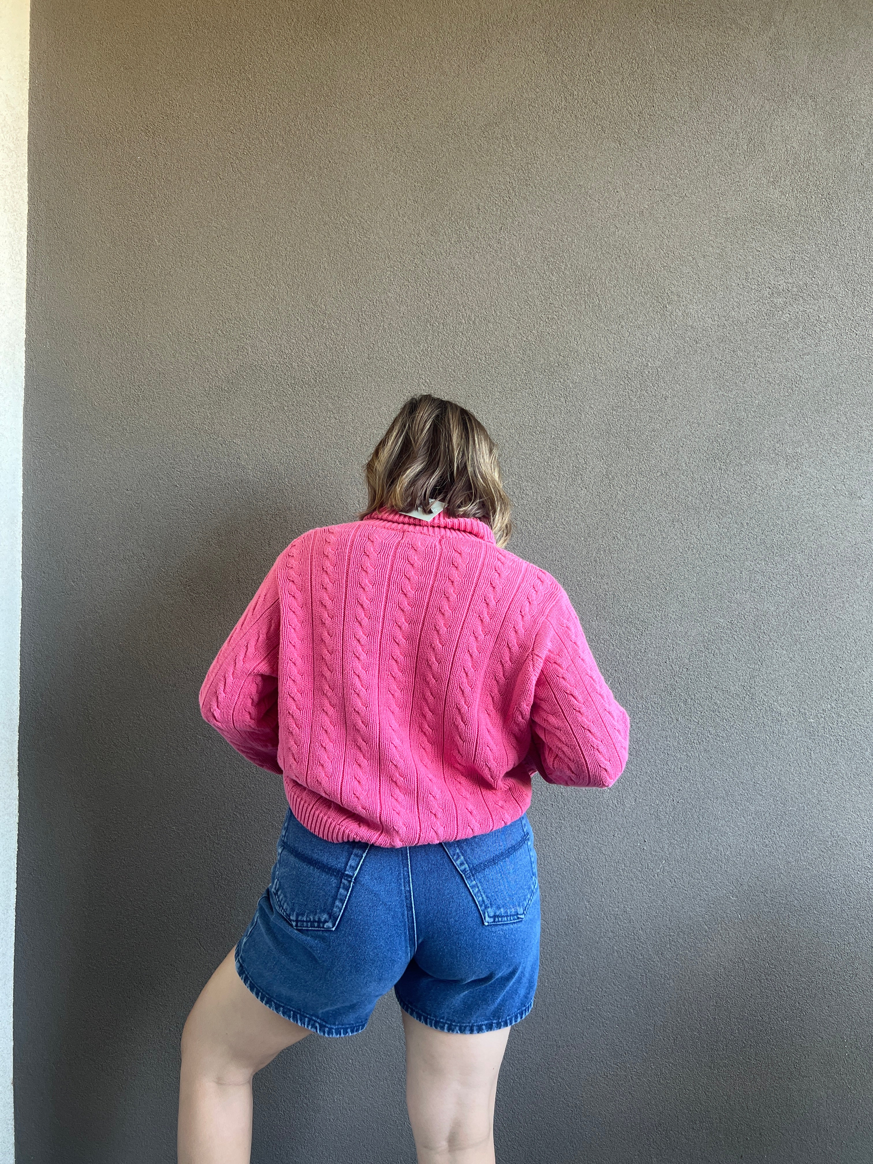 Vintage Pink Turtleneck (M)