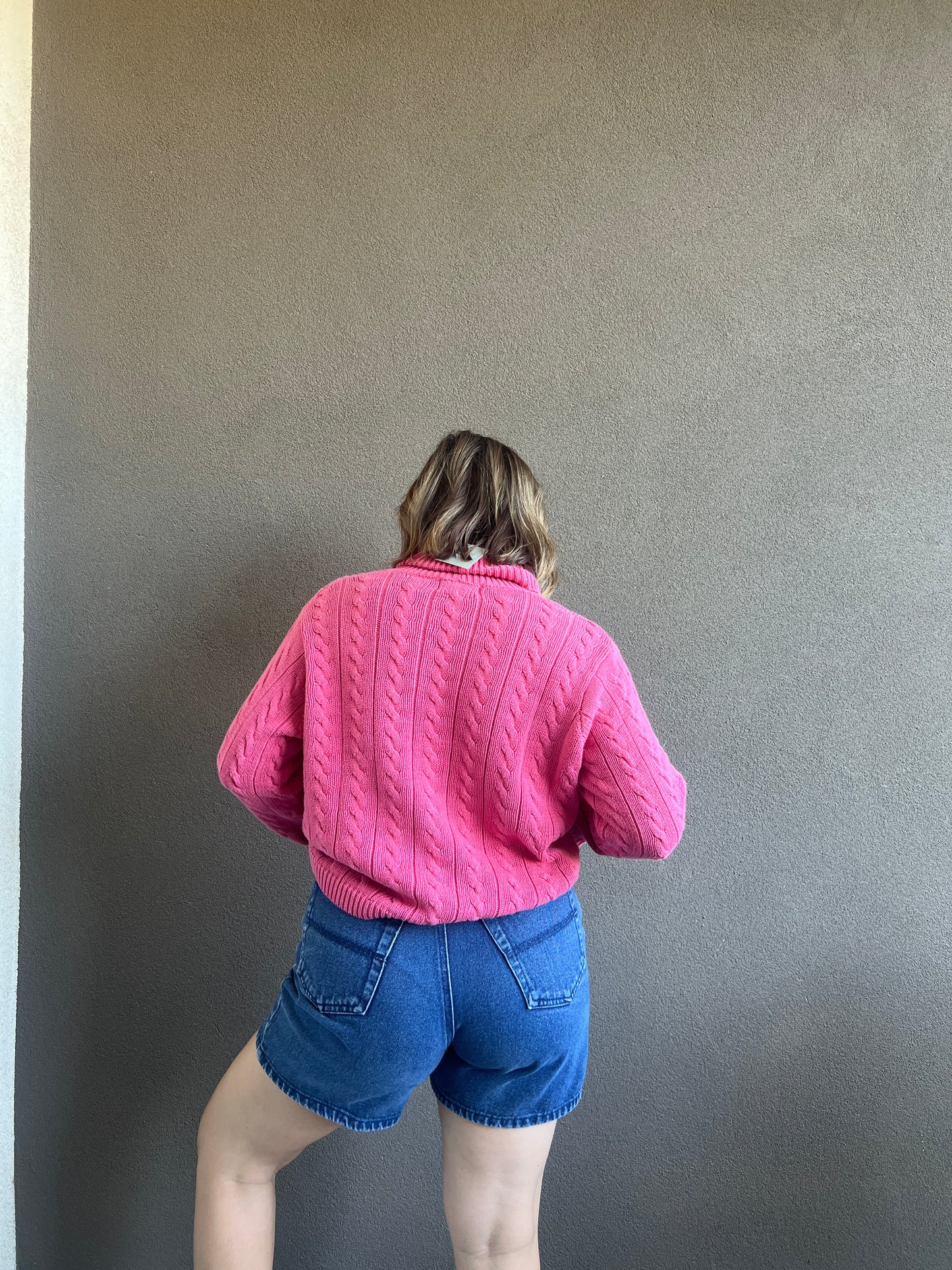 Vintage Pink Turtleneck (M)